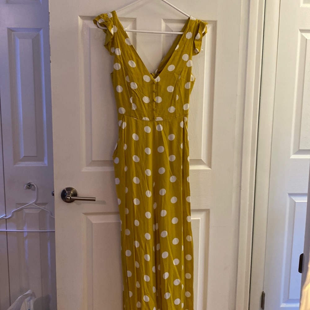 Sans Souci Yellow Polka Dot Jumpsuit